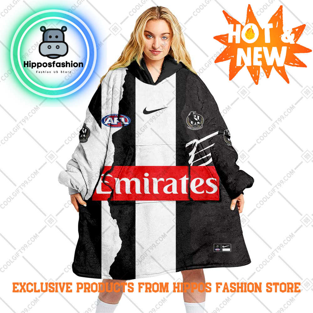 AFL Collingwood Magpies Special Personalized Blanket Hoodie