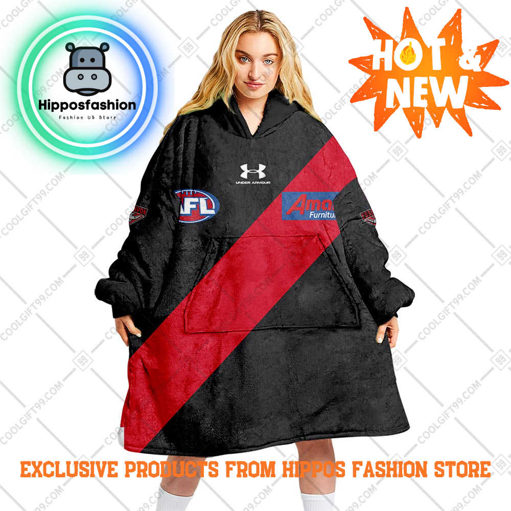 AFL Essendon Bombers Style Personalized Blanket Hoodie