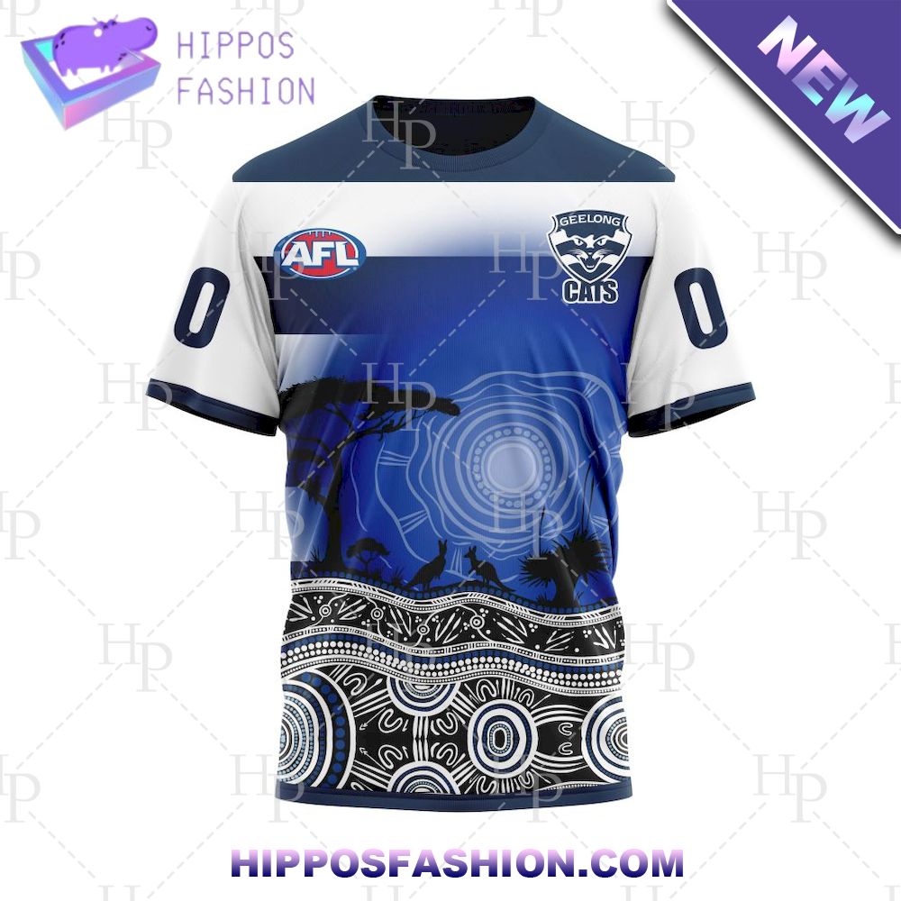 AFL Geelong Football Club Special Custom Name Tshirt