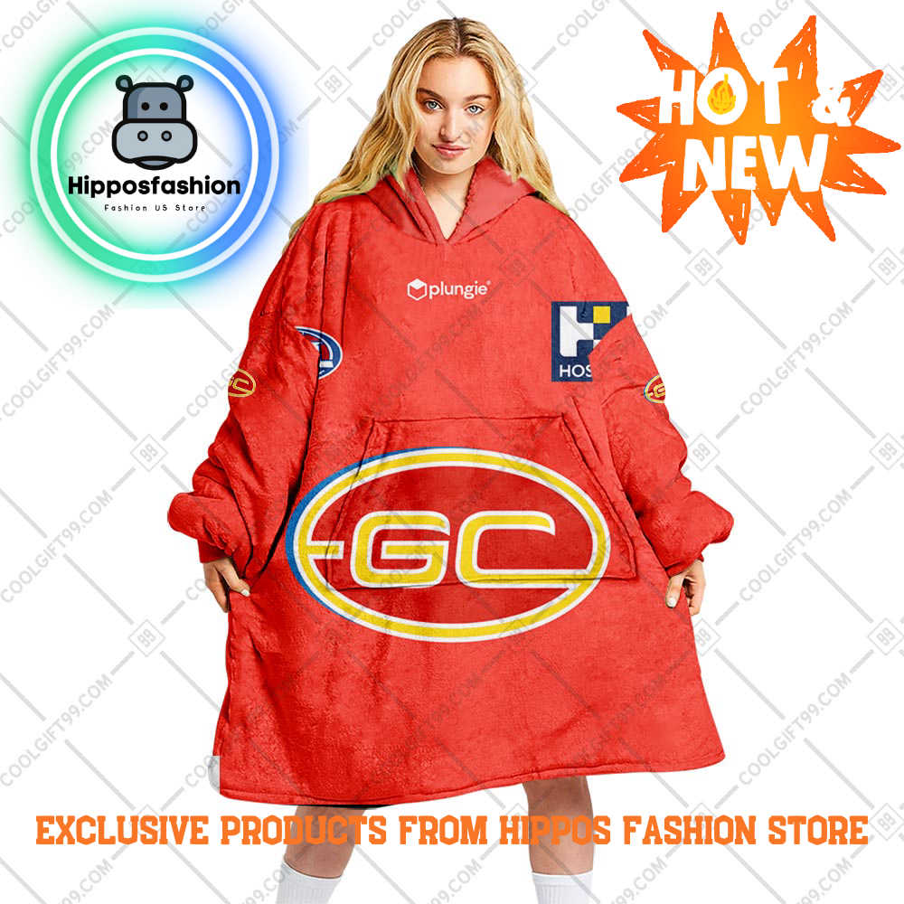AFL Gold Coast Suns Style Personalized Blanket Hoodie