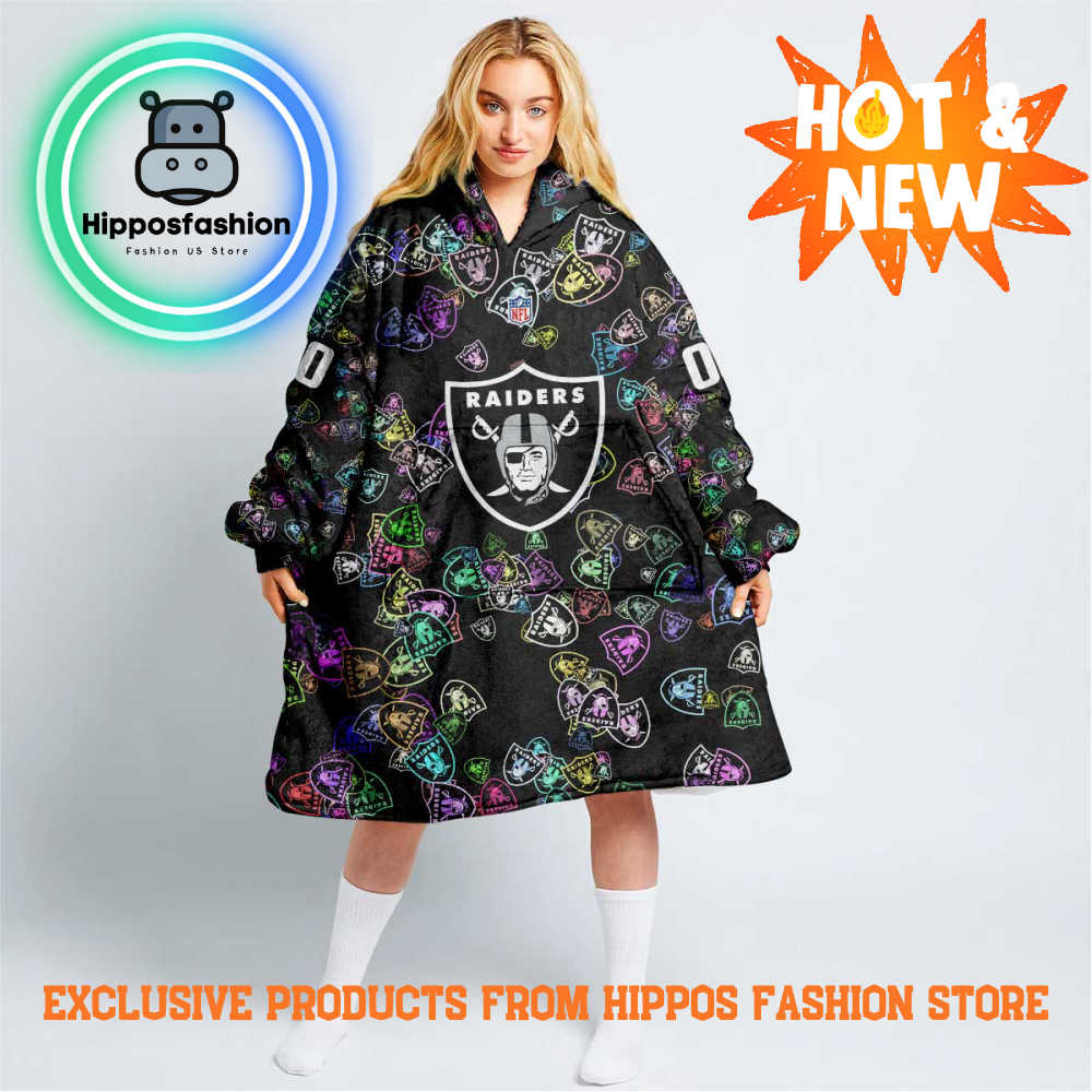 AFL Las Vegas Raiders Personalized Blanket Hoodie XSF.jpg
