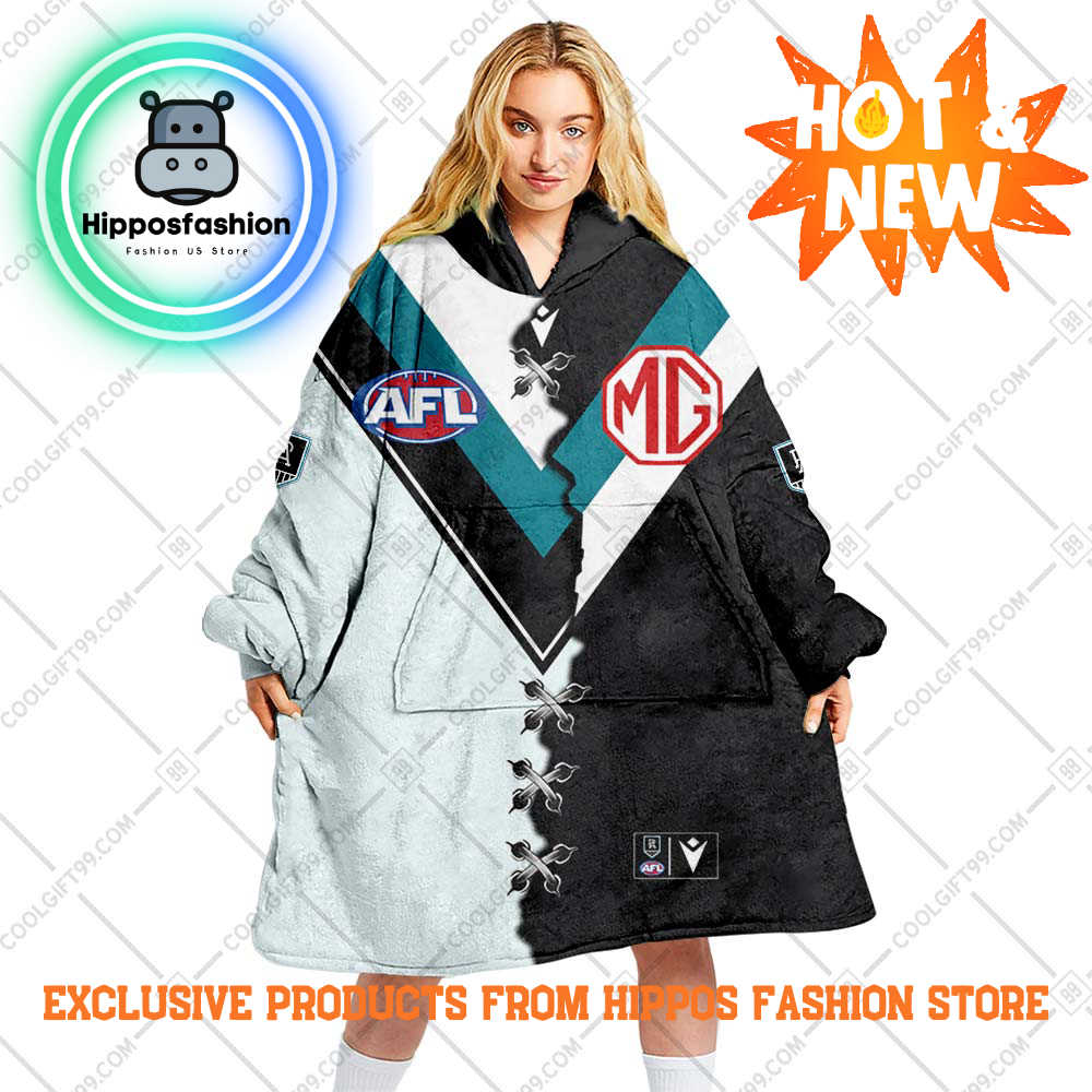 AFL Port Adelaide Power Personalized Blanket Hoodie