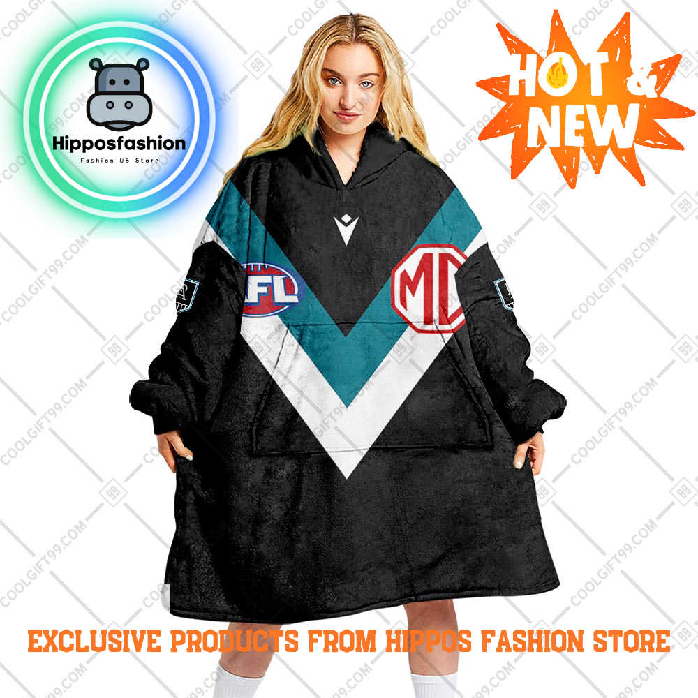 AFL Port Adelaide Power Style Personalized Blanket Hoodie