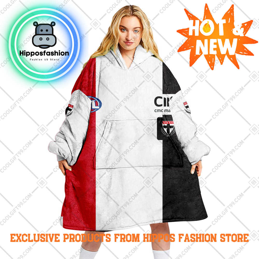 AFL St Kilda Saints Style Personalized Blanket Hoodie
