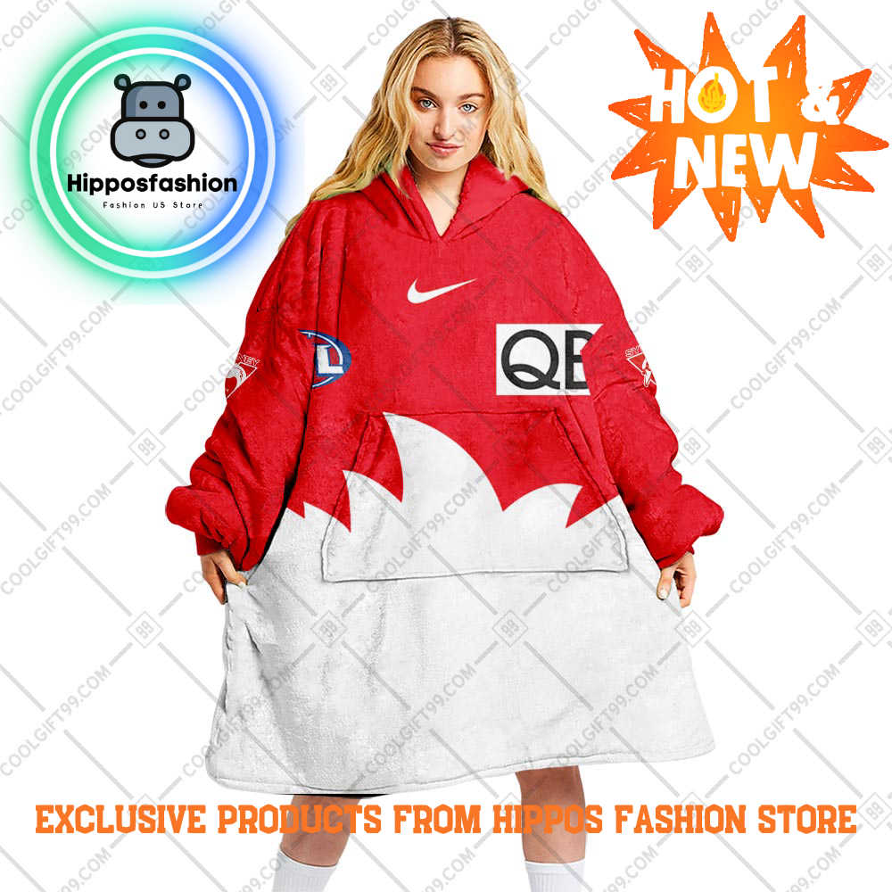 AFL Sydney Swans023 Style Personalized Blanket Hoodie