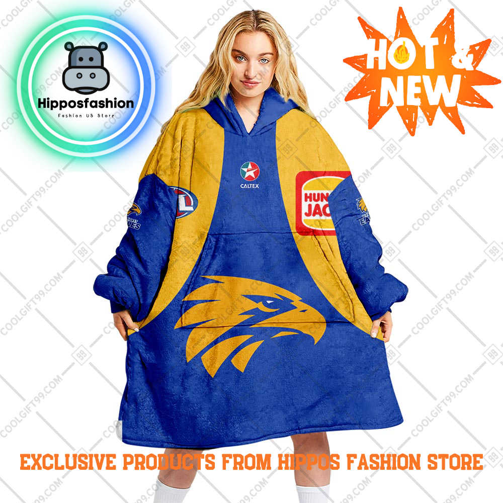AFL West Coast Eagles Style Personalized Blanket Hoodie