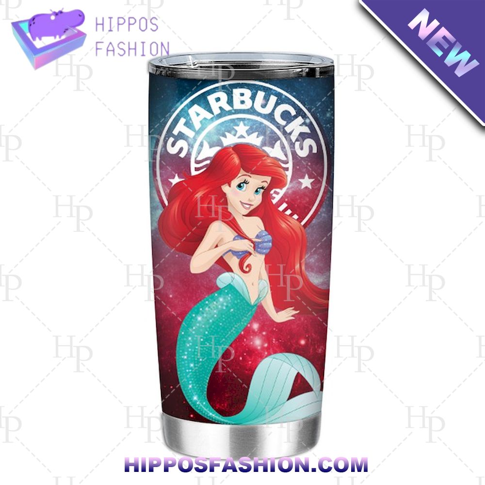 Ariel Princess Starbucks Galaxy Disney Tumbler