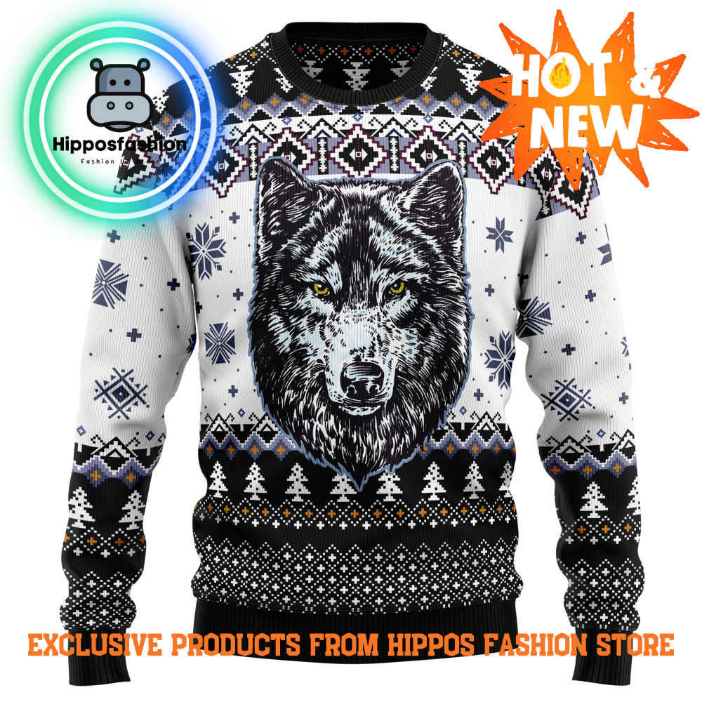Awesome Wolf Ugly Christmas Sweater WQoPx.jpg