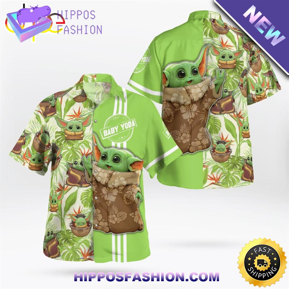 Baby Yoda Fashion Halloween Hawaiian Shirt