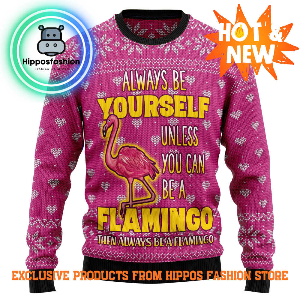 Be A Flamingo Ugly Christmas Sweater ZPuvO.jpg