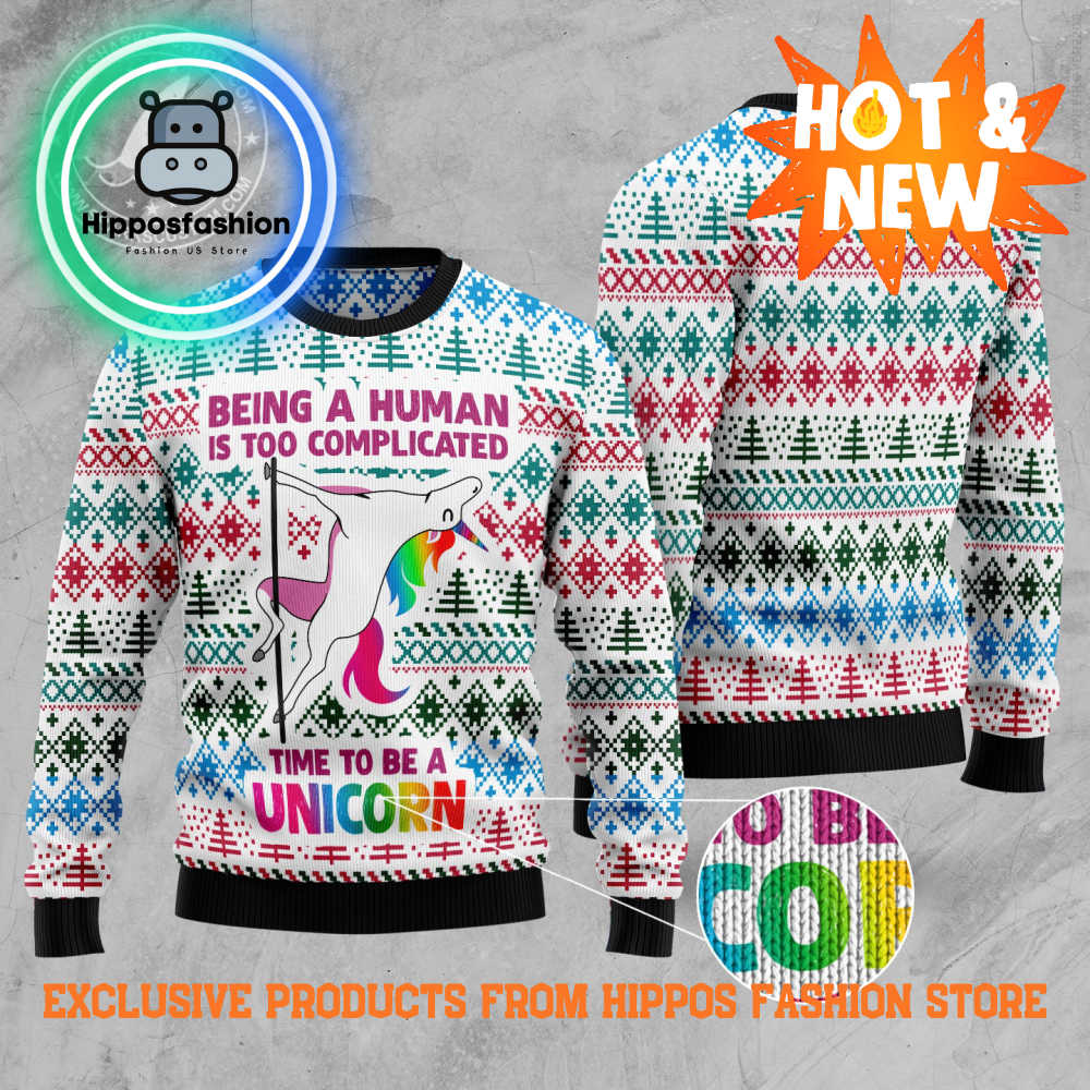 Be A Unicorn Ugly Christmas Sweater nAzYc.jpg