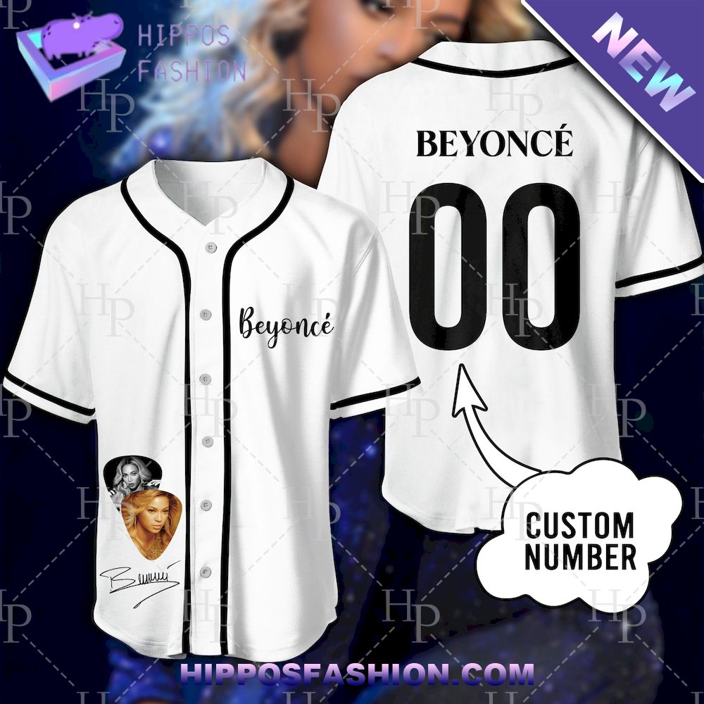 Beyoncé Custom Name Baseball Jersey