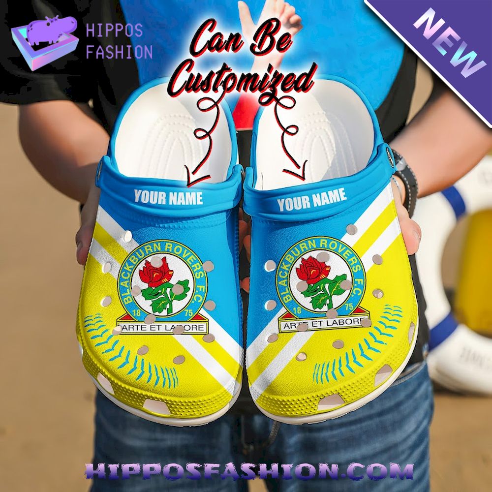 Blackburn Rovers Personalized Crocband Crocs Shoes