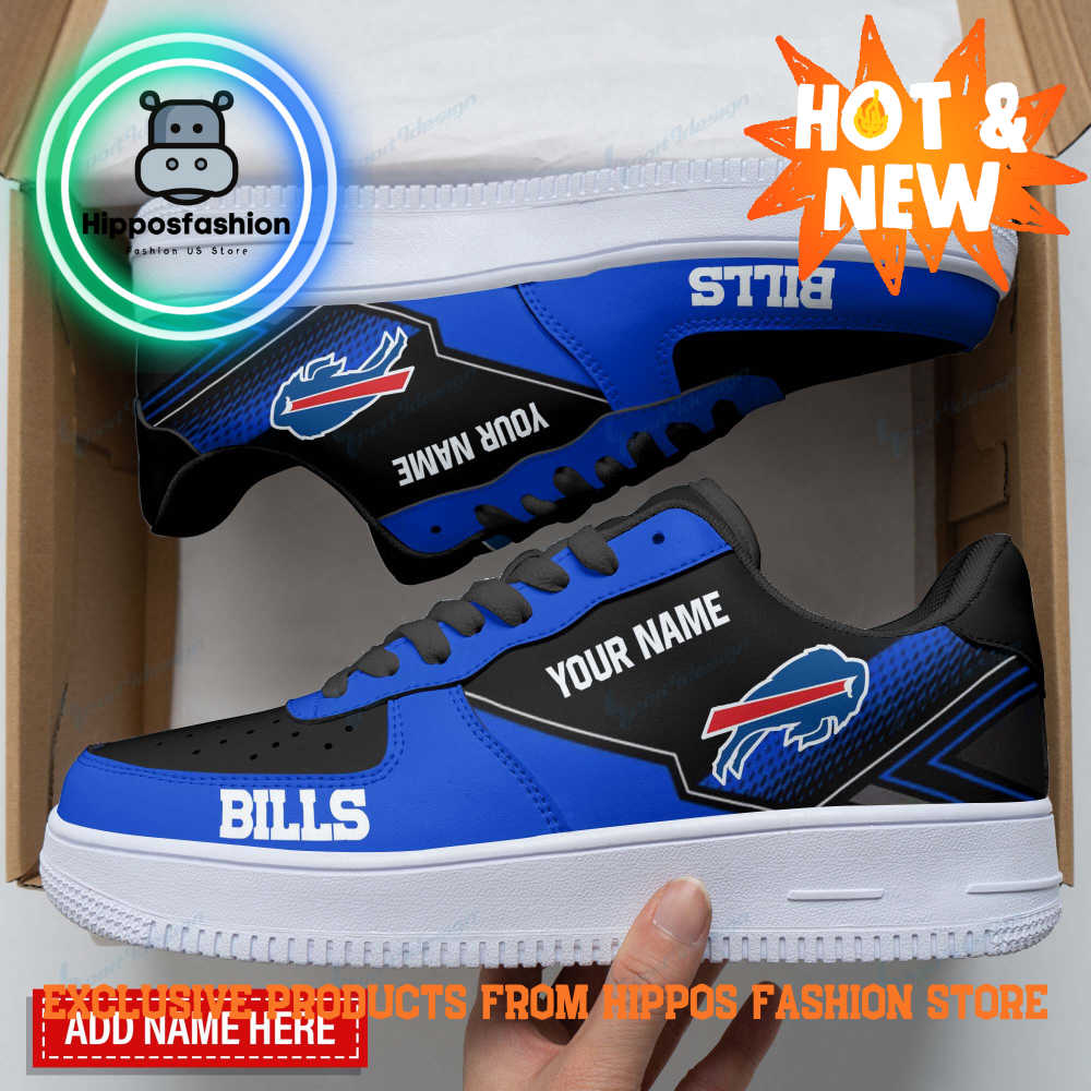 Buffalo Bills Black Blue Personalized Air Force Sneakers GIk.jpg