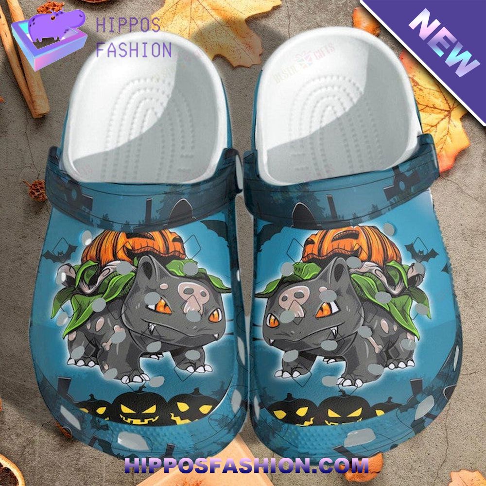Bulbasaur Pumpkin Halloween Personalized Crocs Clog Shoes