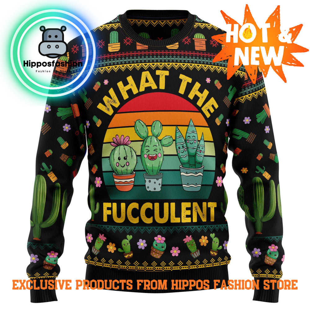 Cactus What The Fucculent Ugly Christmas Sweater Cgn.jpg
