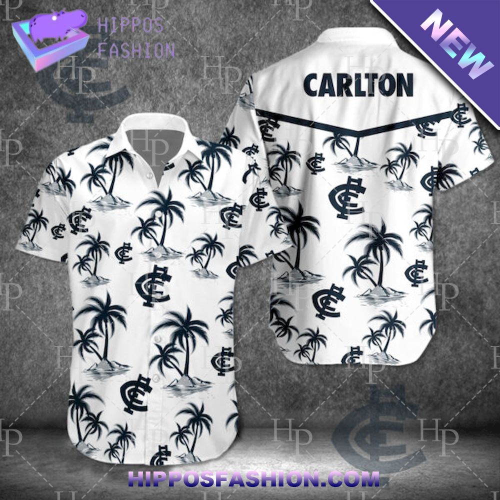 Carlton Blues FC Hawaiian Shirt