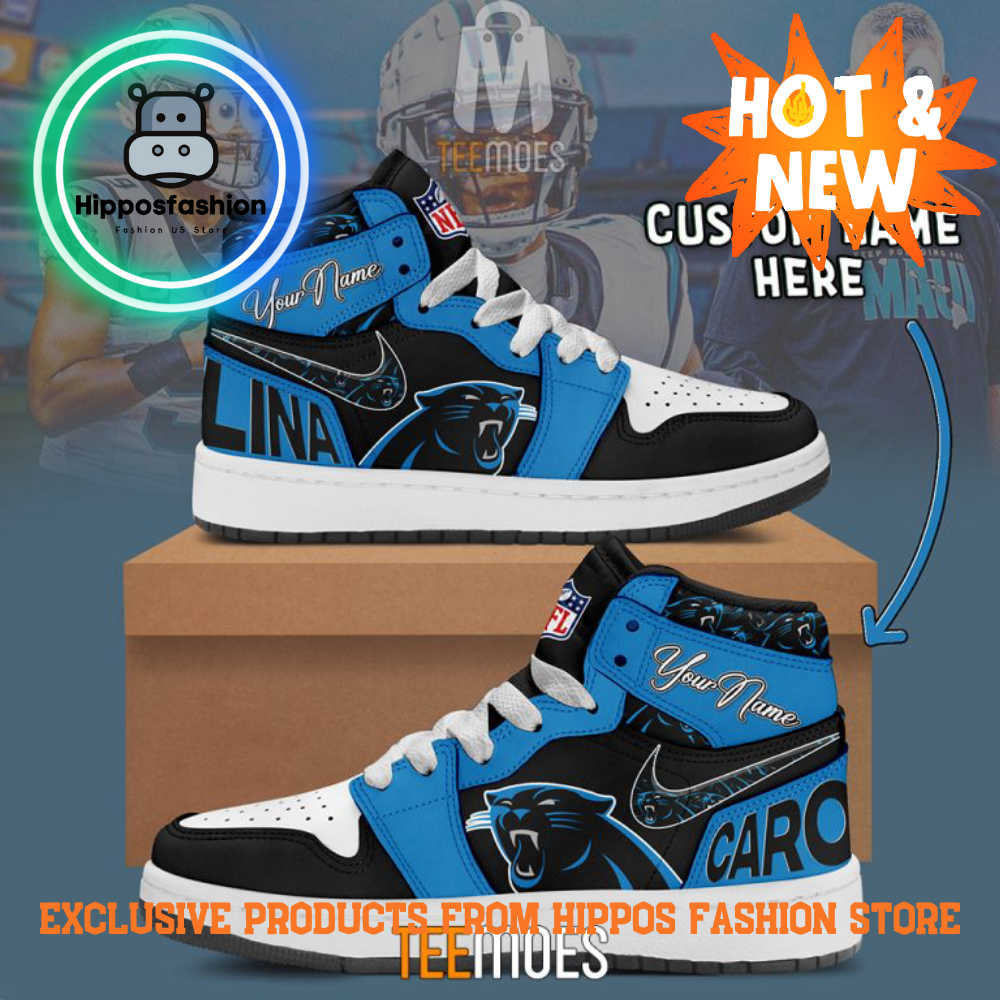 Carolina Panthers Customized Air Jordan Sneakers Shoes LKyG.jpg