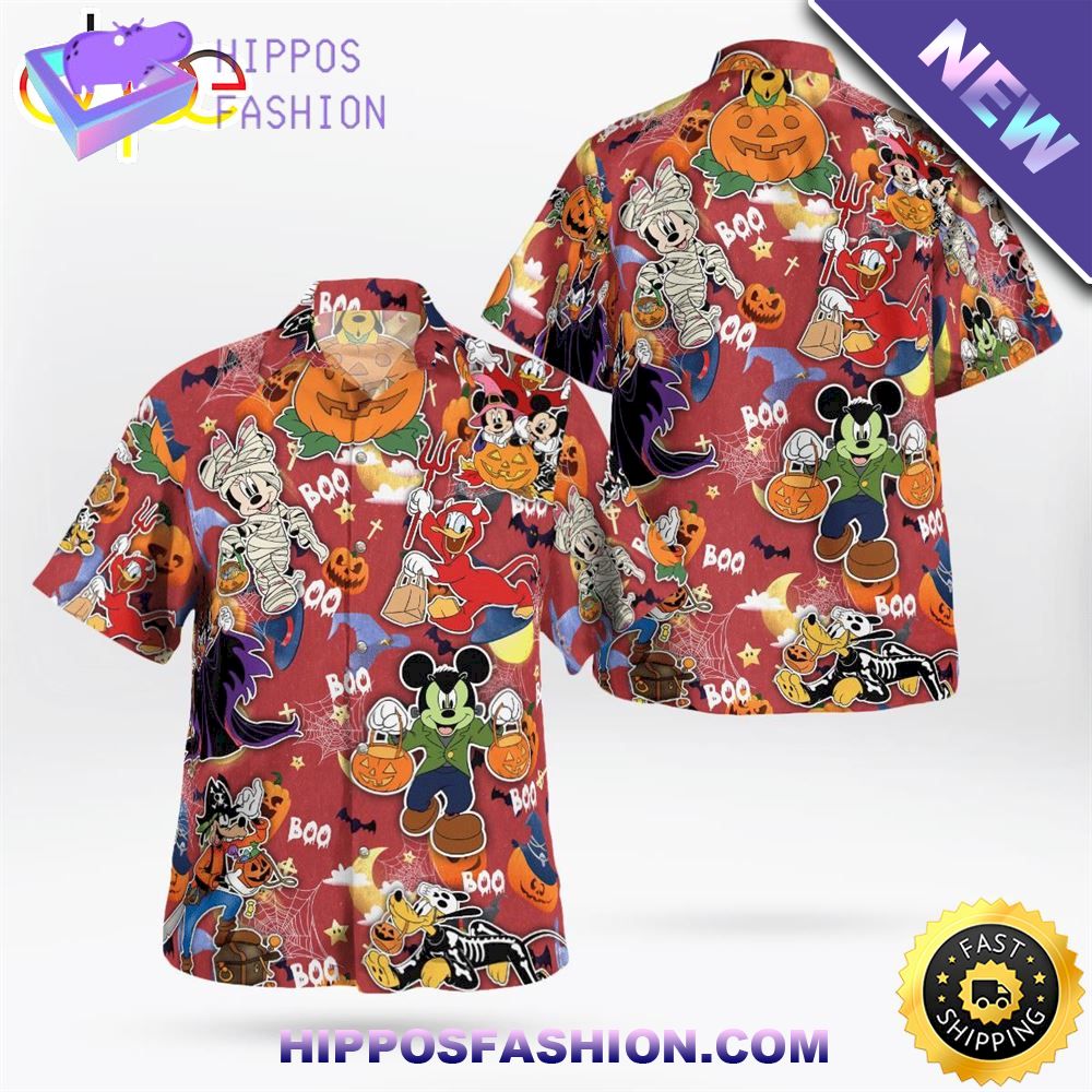 Cartoon Fashion Halloween Hawaiian Shirt