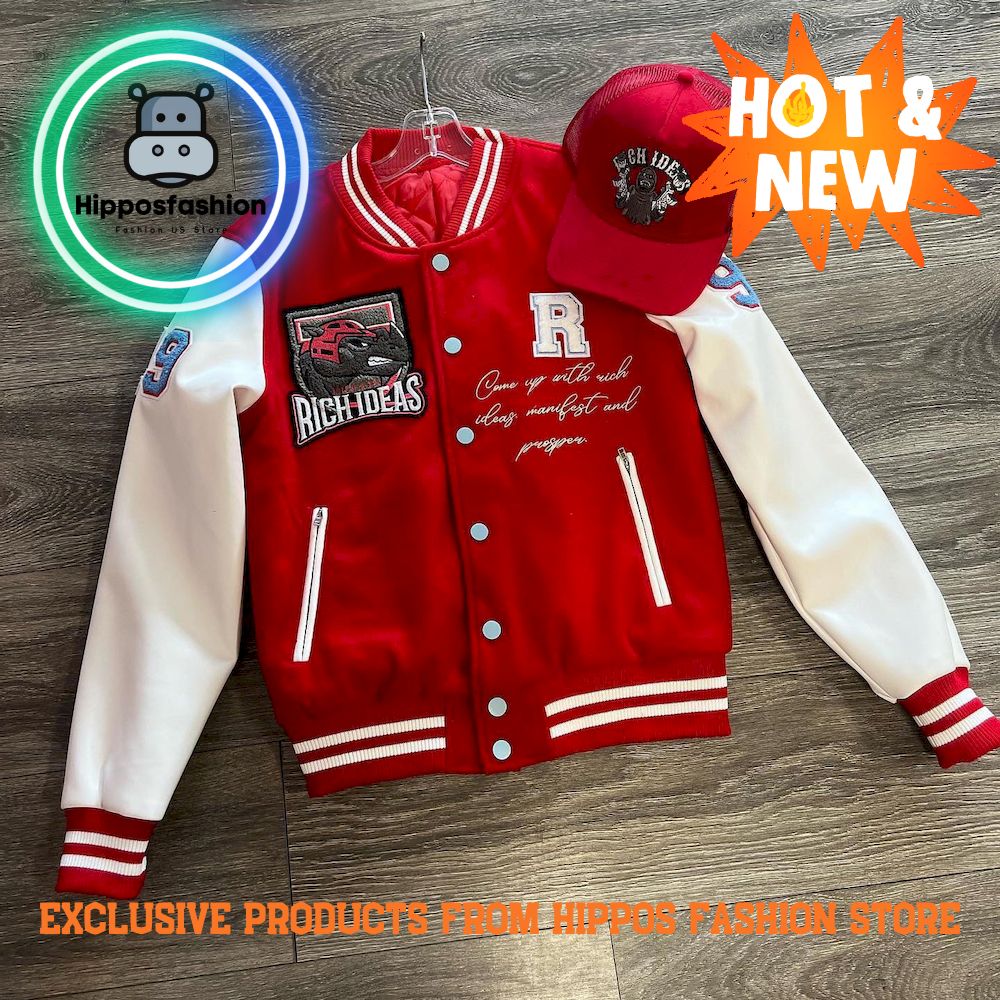 Casual Street College Style Baseball Jacket