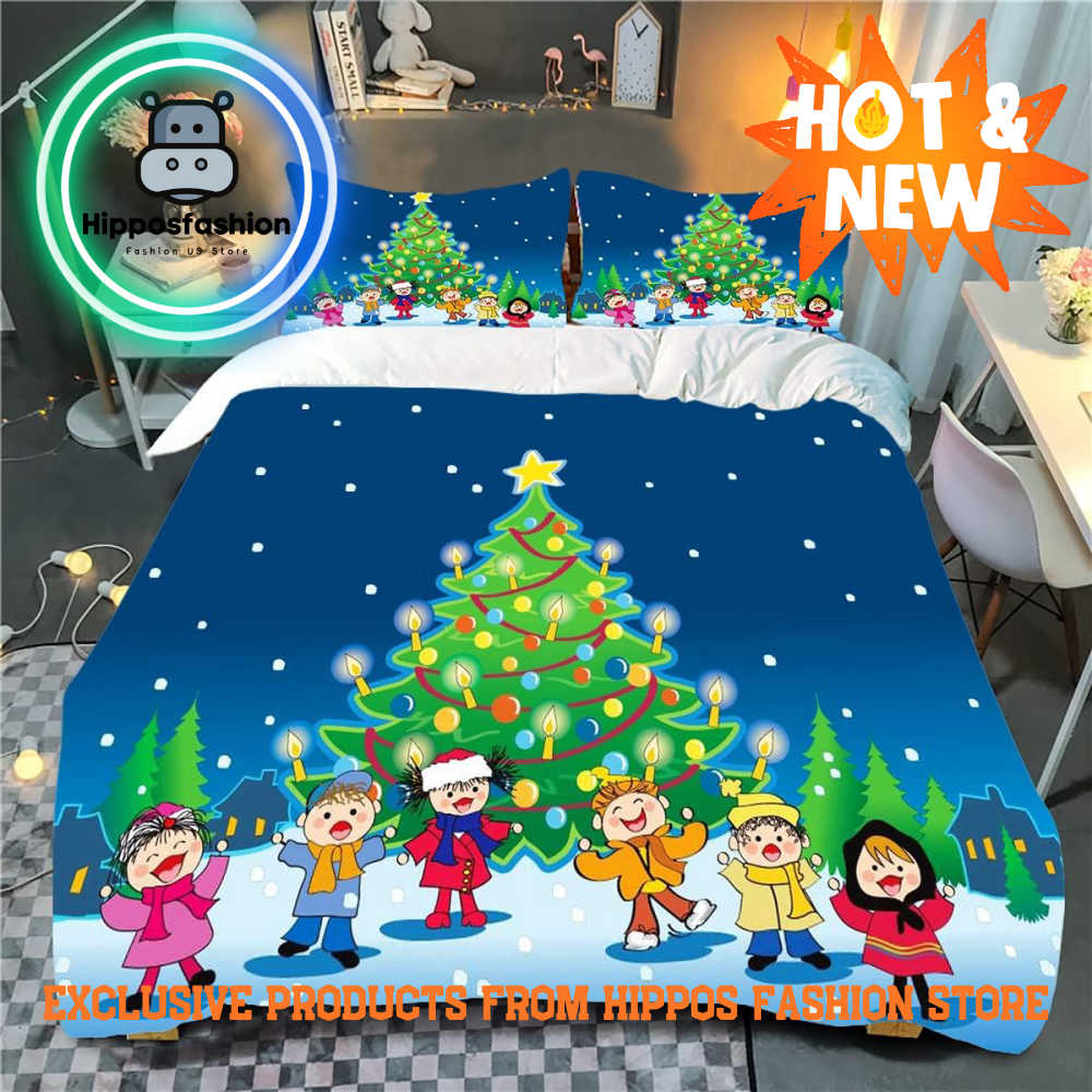 Celebrate Christmas With You King Queen Bedding Bed CLSoB.jpg
