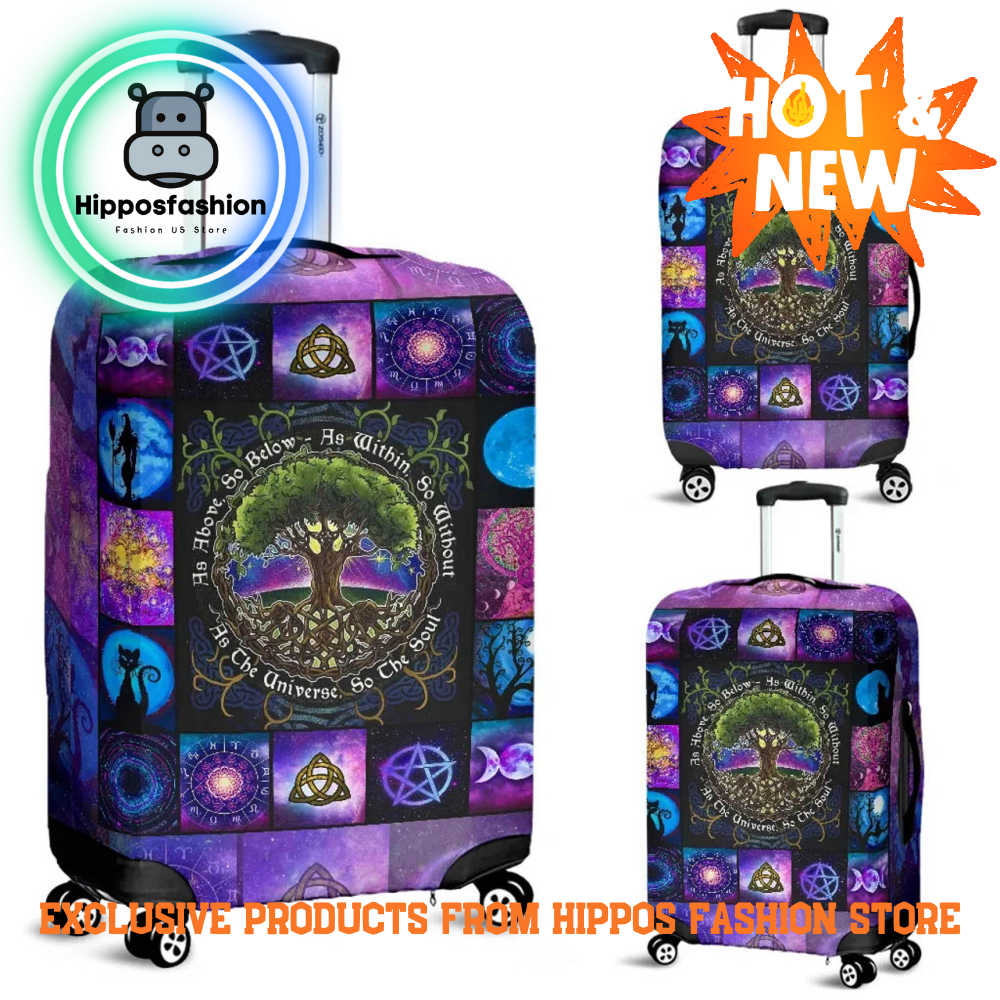Celtic Tree Of Life Halloween Style Luggage Cover NZGlX.jpg