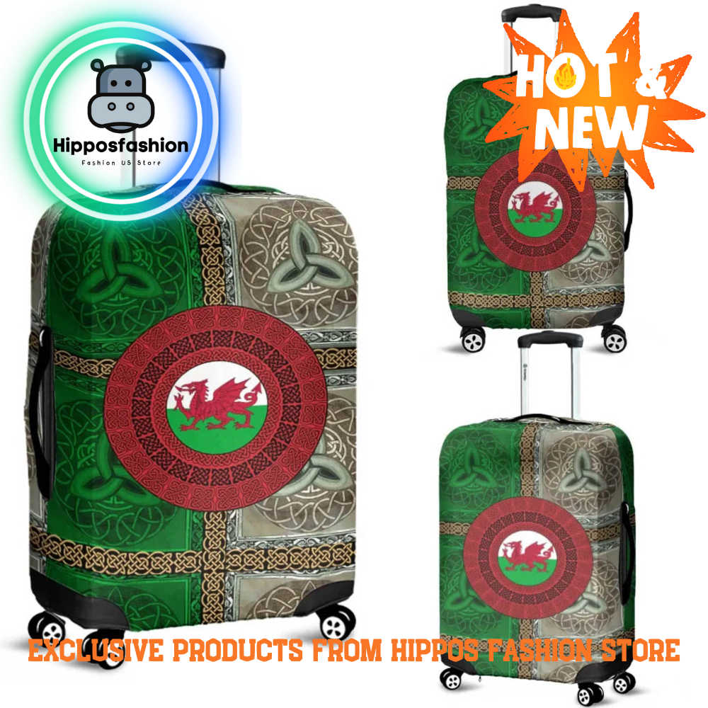 Celtic Unique Design With Dragon Wale Luggage Cover LQJZ.jpg