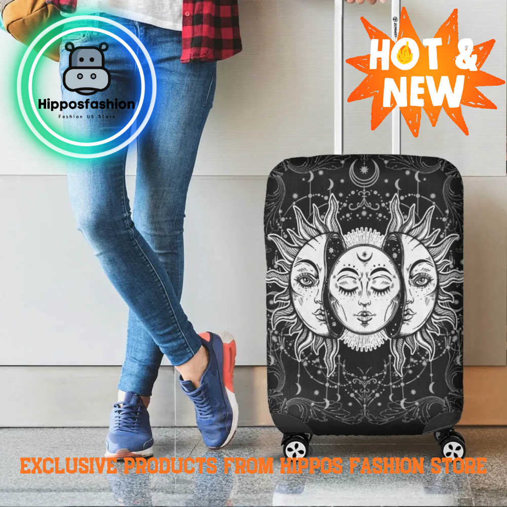 Celtic Wicca Sun Moon Mandala Luggage Cover LaQat.jpg