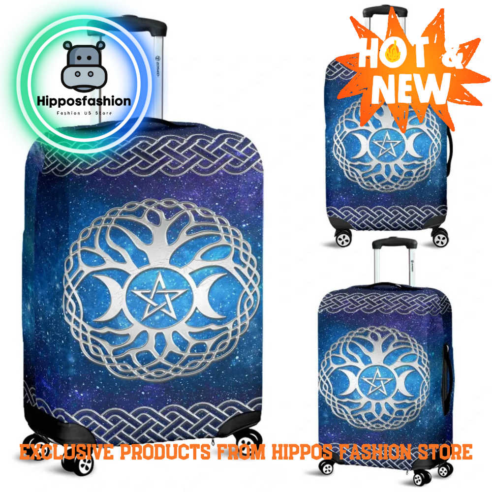 Celtic Wicca Tripple Moon Tree Of Life Pentacle Luggage Cover nEO.jpg