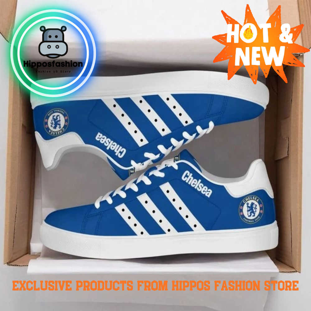 Chelsea Fc Blue White Stan Smith Shoes