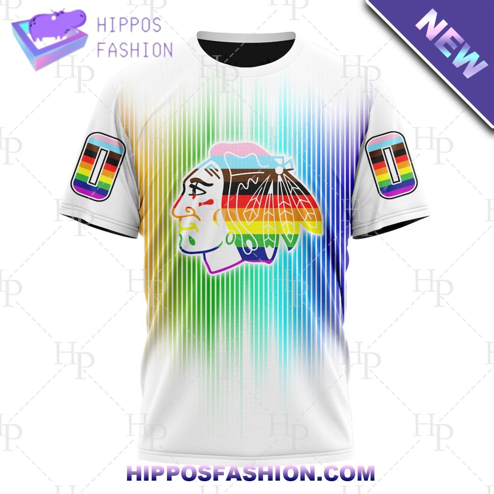 Chicago Blackhawks NHL Special For Pride Month Personalized Tshirt
