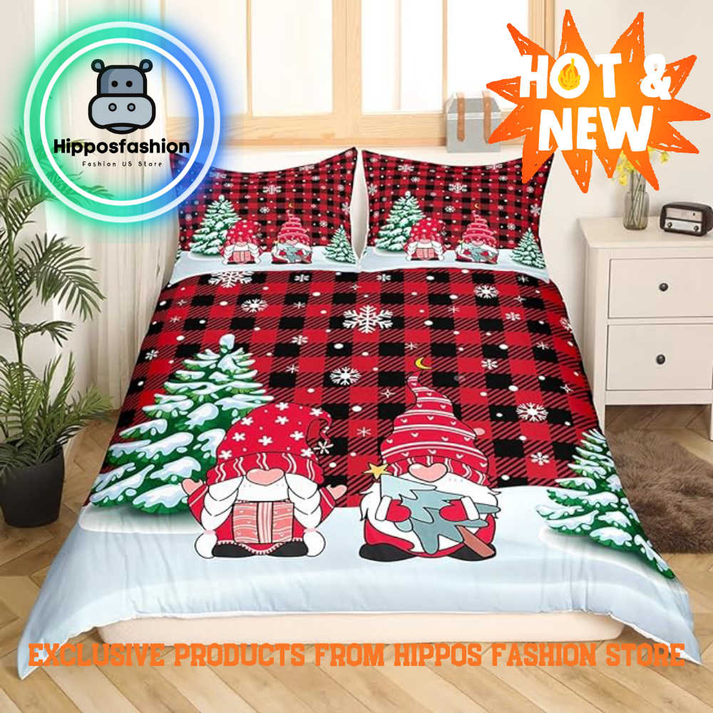 Christmas With Santa Claus King Queen Bedding Bed