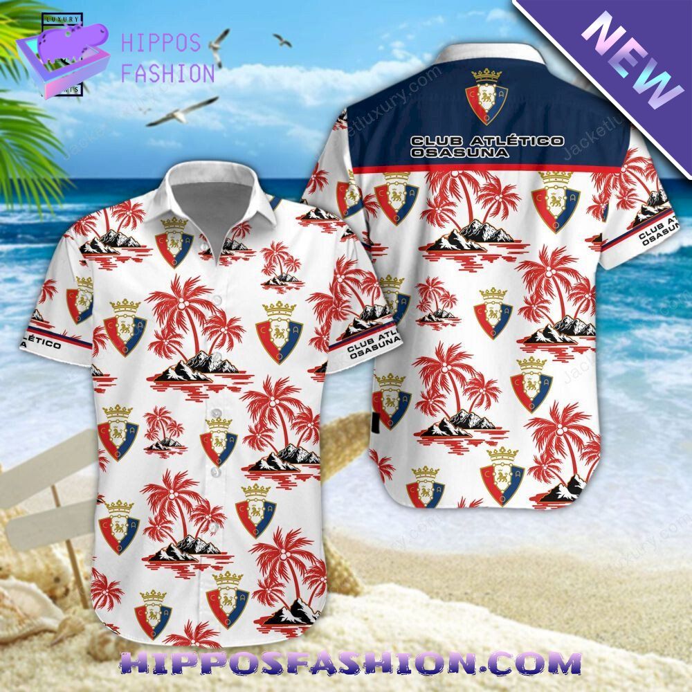 Club Atletico Osasuna Laliga Hawaiian Shirt And Short