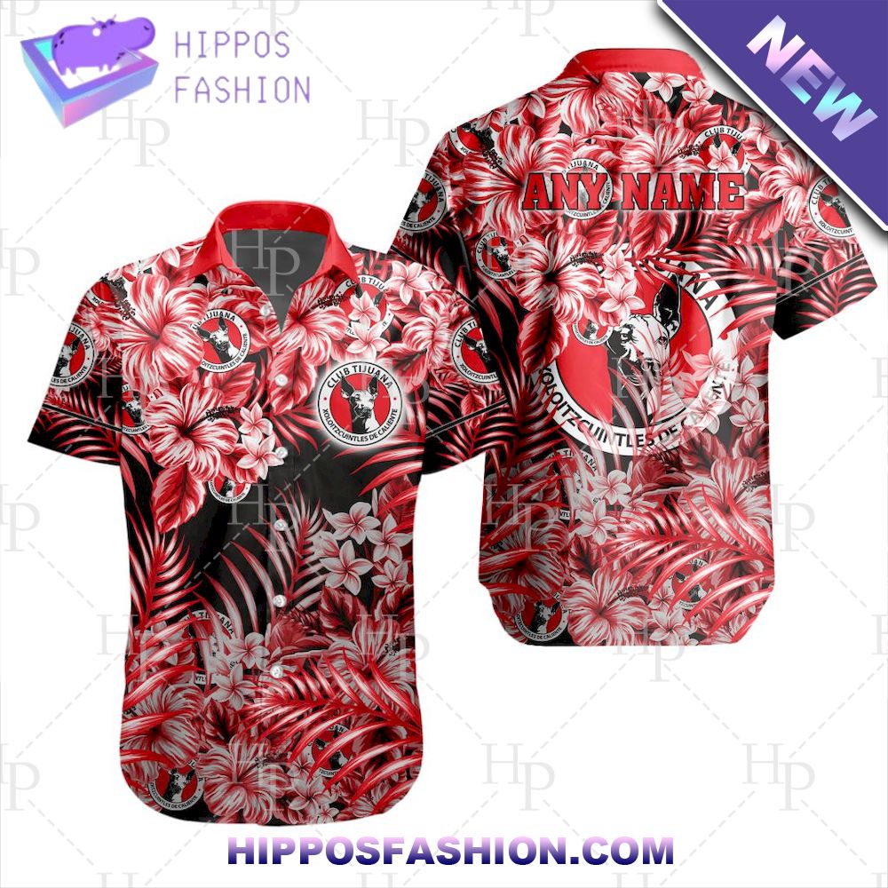 Club Tijuana Personalized Liga MX Aloha Hawaiian Shirt