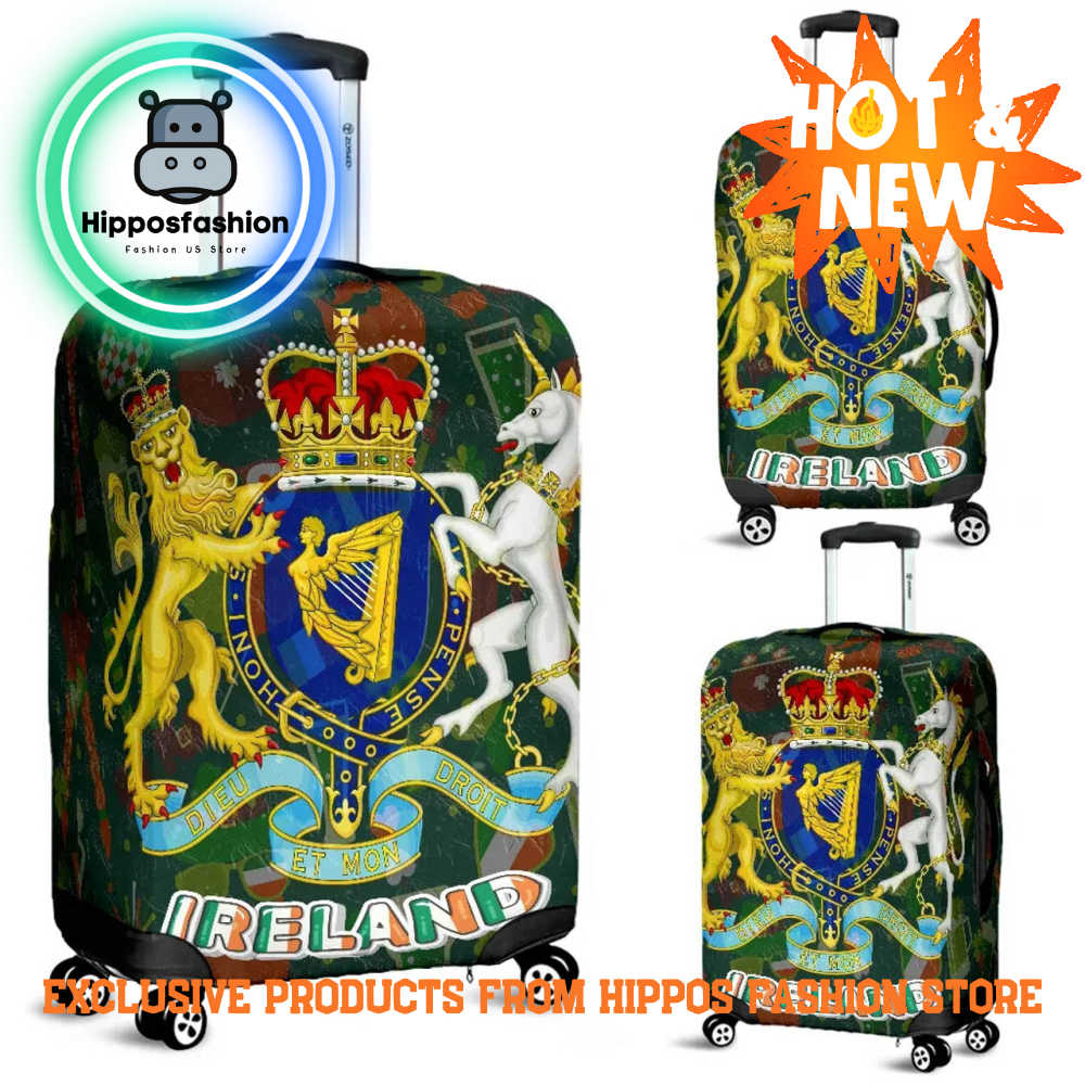 Coat Of Arms Kingdom Of Ireland Ireland Coat Of Arms Luggage Cover uhK.jpg