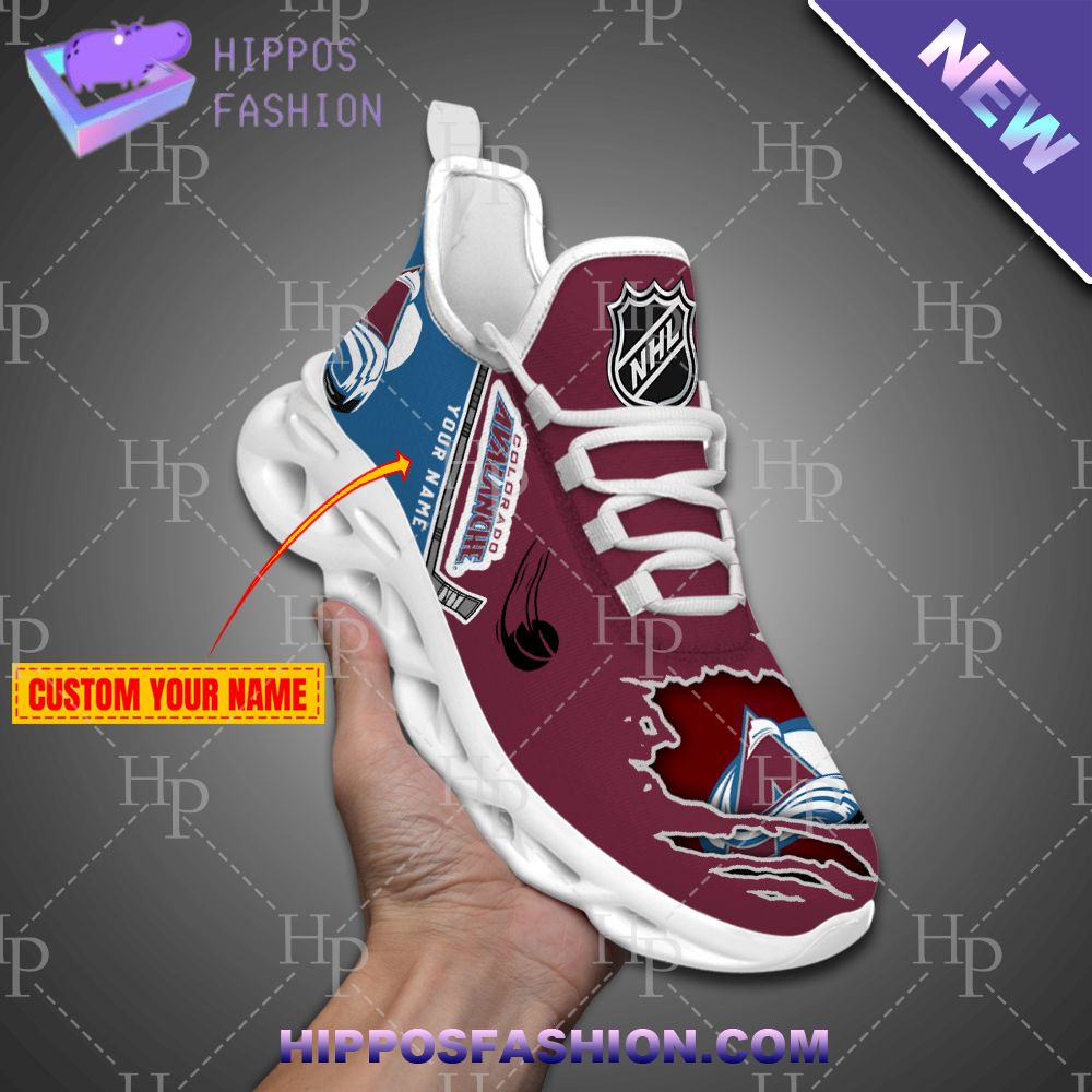 Colorado Avalanche NHL Personalized Max Soul Shoes