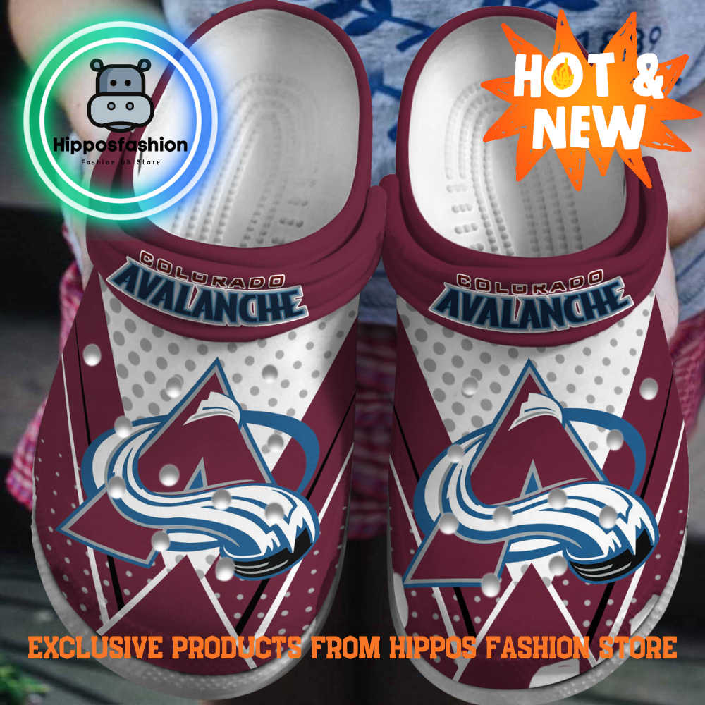 Colorado Avalanche NHL Player Relations Crocs Shoes xxCu.jpg