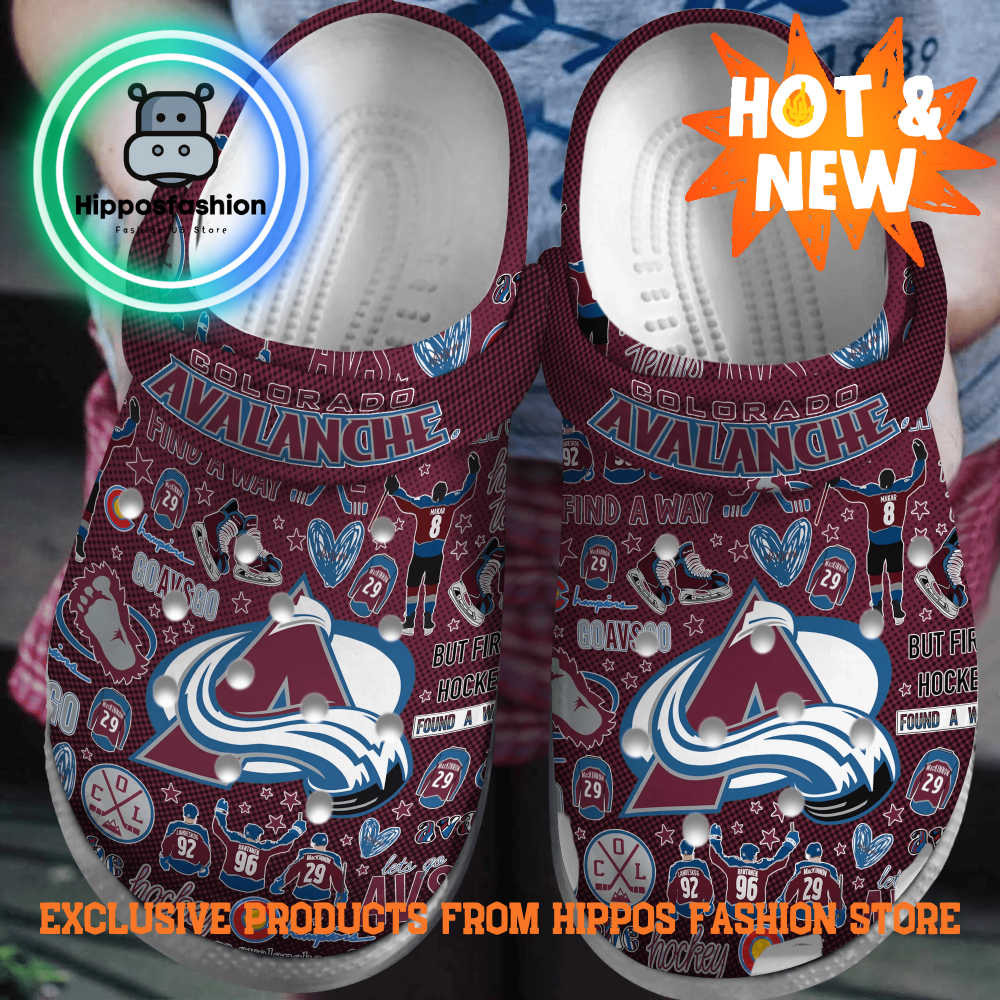 Colorado Avalanche NHL Sport Personalized Crocs Shoes