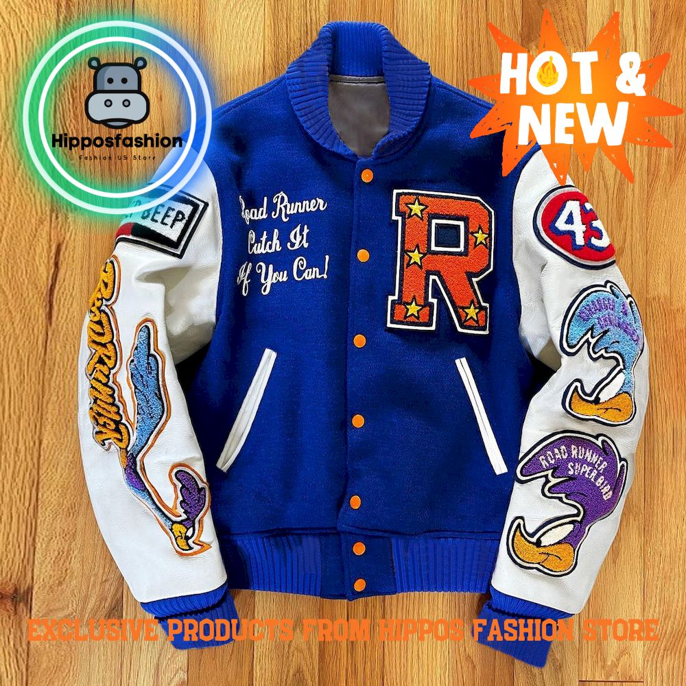 Contrasting Print Fashion Trendy Sports Baseball Jacket