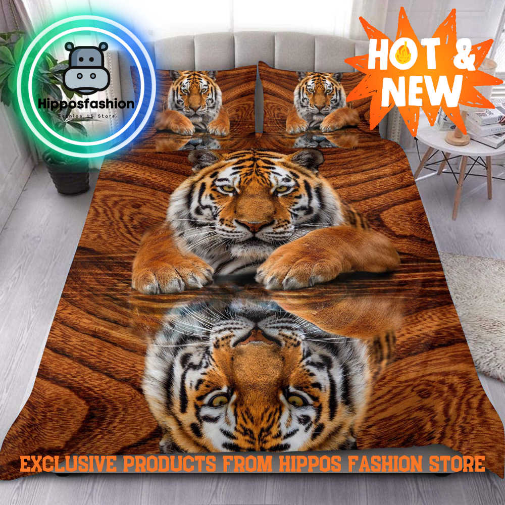 Cool Tiger Mirror All Over Printed Bedding Set