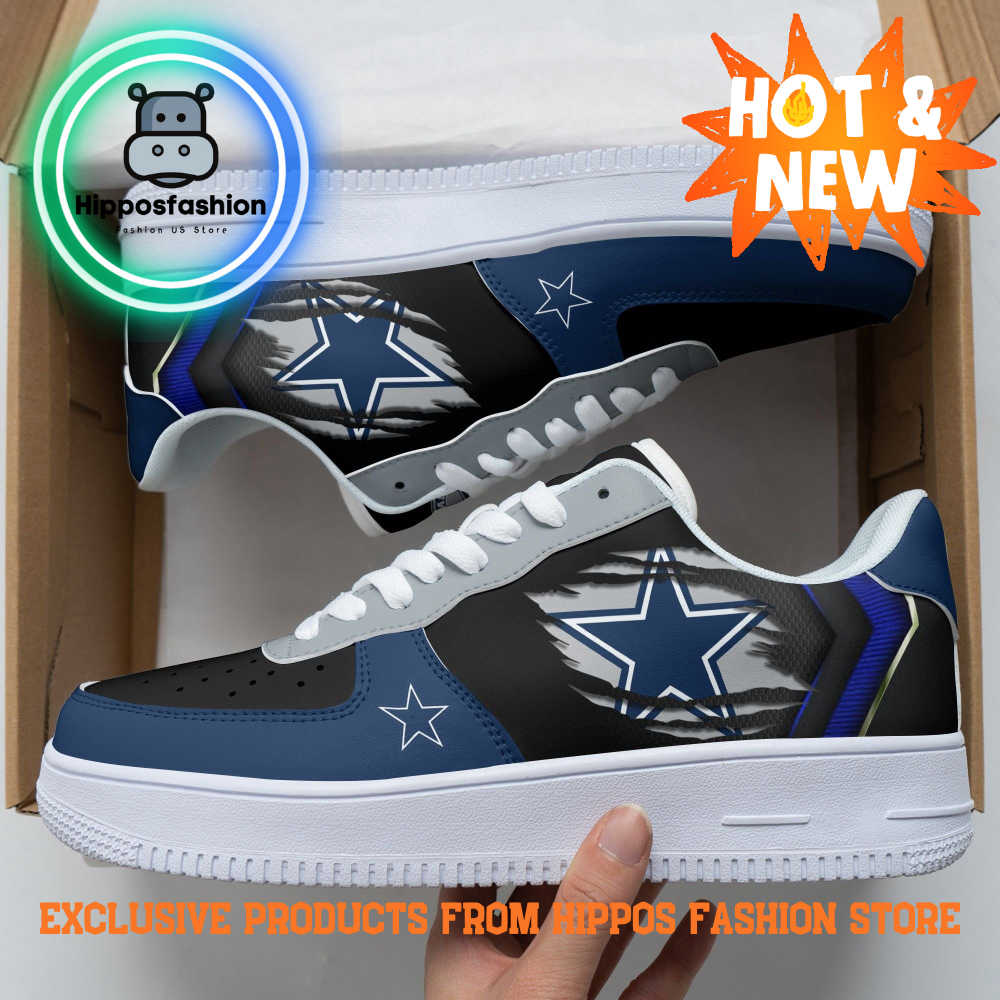 Dallas Cowboys Black Blue Classic Air Force Sneakers JWxy.jpg