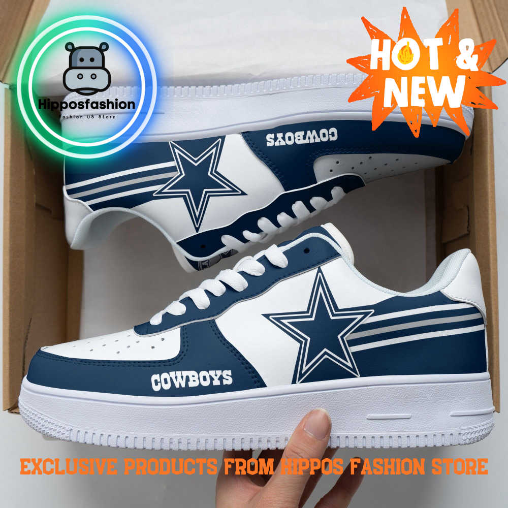 Dallas Cowboys Blue Line Air Force 1 Sneakers