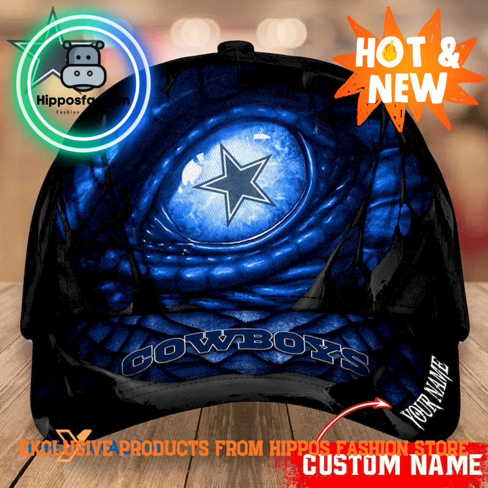 Dallas Cowboys Dragon Scales Eyes Clarity Personalized Classic Cap