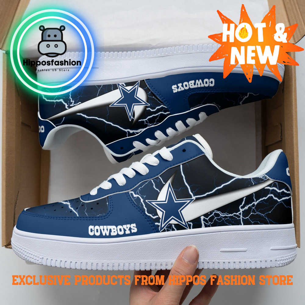 Dallas Cowboys NFL Thunder Air Force 1 Sneakers