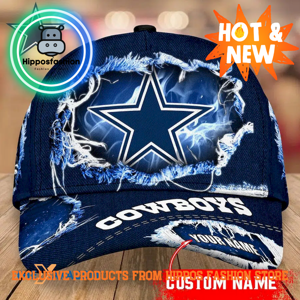Dallas Cowboys Smoke Laceration Jeans Personalized Classic Cap