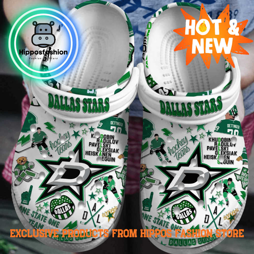Dallas Stars NHL One State One Team Crocs Shoes