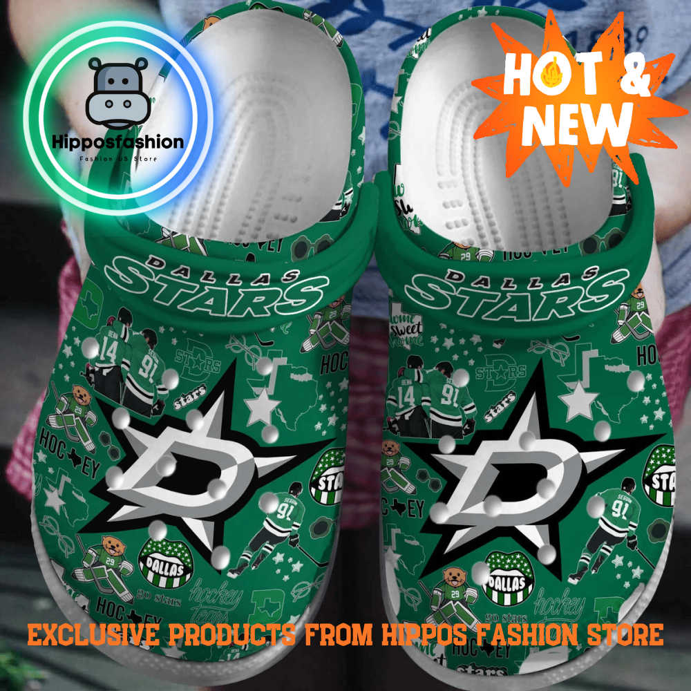 Dallas Stars NHL Sport Personalized Crocs Shoes qGOjj.jpg