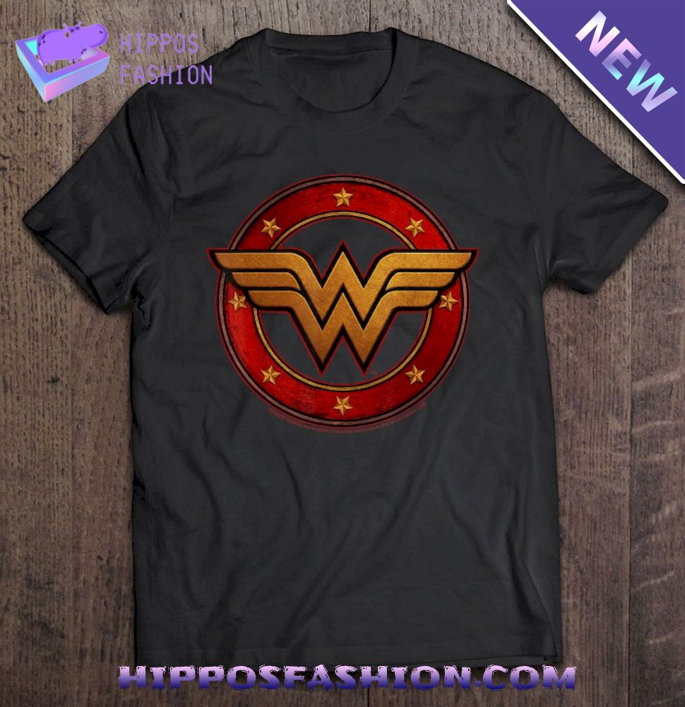 Dc Fandome Wonder Woman Metal Logo Shirt