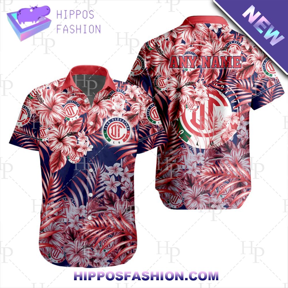 Deportivo Toluca Personalized Liga MX Aloha Hawaiian Shirt