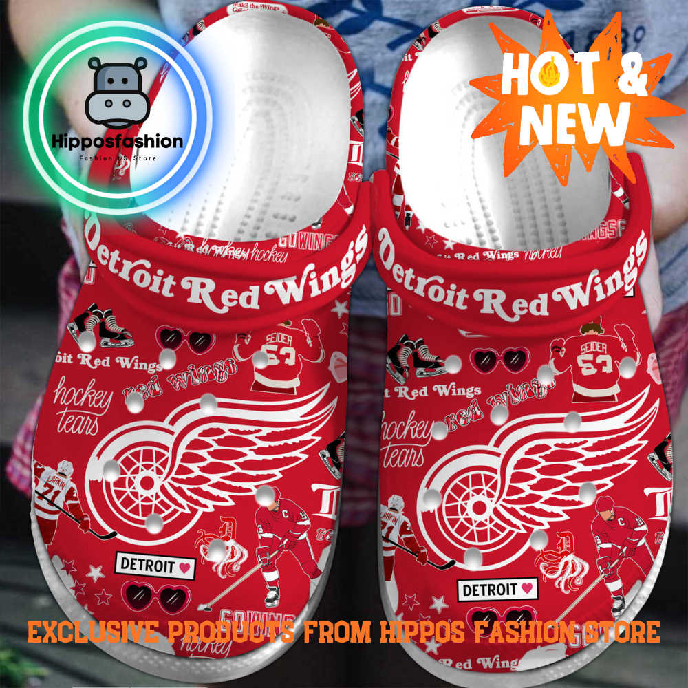 Detroit Red Wings NHL Sport Personalized Crocs Shoes